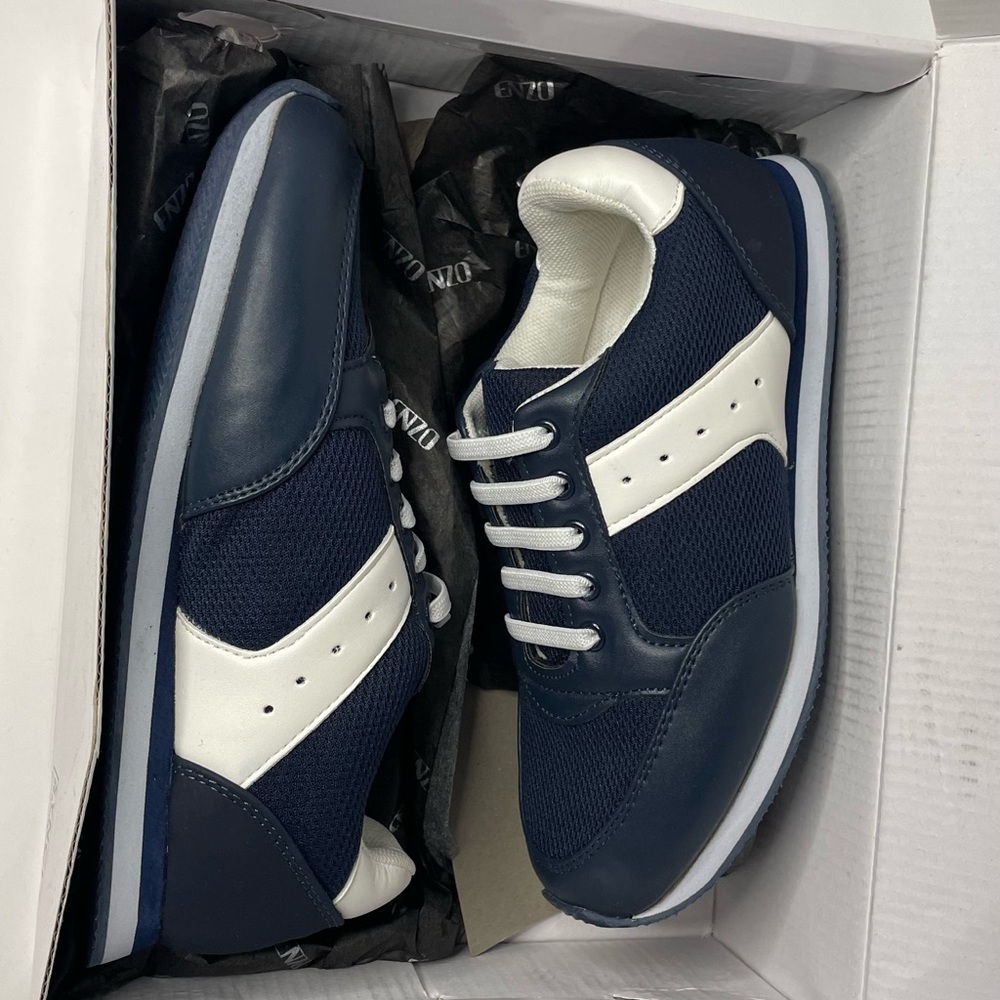 Enzo Emiliano Sneaker, Navy White, Size 2 boy - Picture 5 of 6
